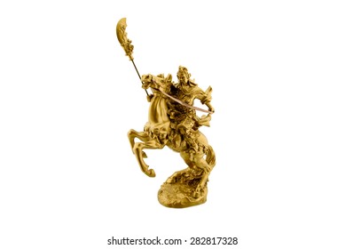 Statuette Legendary Chinese General Guan Yu Stock Photo 282817328 ...