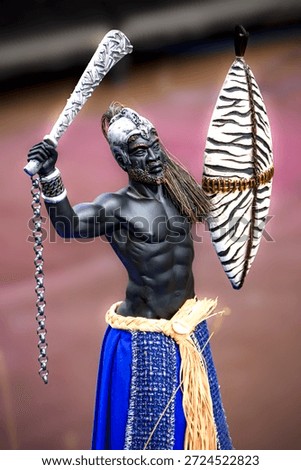 Statuette representing the orisha Ogun, an entity present in Umbanda and Candomble