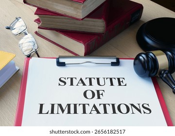 Statute of limitations SOL is shown using a text as business and legal concept