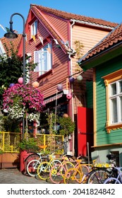 Stavanger Coloured Streets In A Summer Day