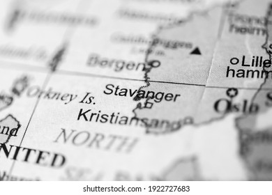 Stavanger. Europe On A Geography Map