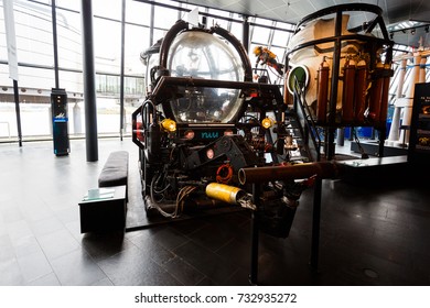 Stavanger, Norway - August 26 2017: The Robot Subsea Equipment NUI On Exhibition In Norwegian Petroleum Museum