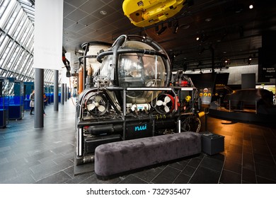 Stavanger, Norway - August 26 2017: The Robot Subsea Equipment NUI On Exhibition In Norwegian Petroleum Museum