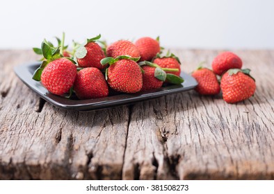 Stawberry On Old Wood