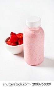 Stawberry Smoothie In The Bottle