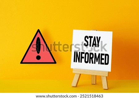 Stay Informed is shown using a text on the banner