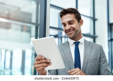 Stay motivated and be creative. Shot of a professional businessman using a digital tablet in his office. - Powered by Shutterstock