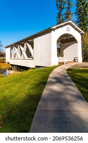 Stayton-Jordan Covered Bridge In Oregon