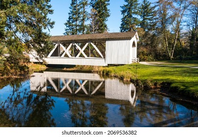 Stayton-Jordan Covered Bridge In Oregon