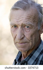 Steadfast serious sight elderly men