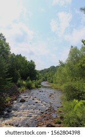 Steady Stream From Copper Falls State Park, Wisconsin