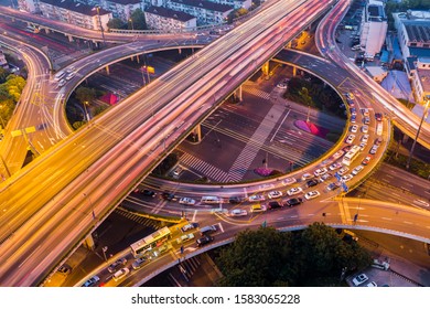 A Steady Stream Of Traffic On The Bridge