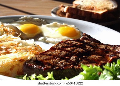 Steak And Eggs Breakfast 