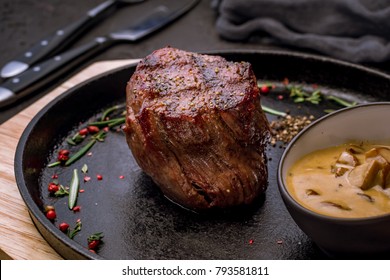 Steak Filet Mignon Mushroom Sauce