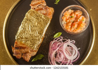 Steak In Gold Leaf