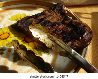 steak of the grill
