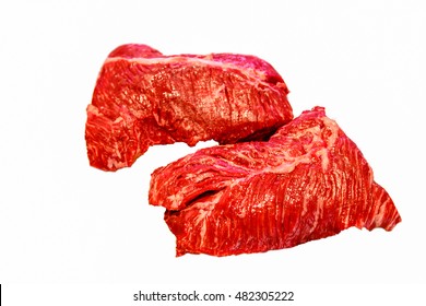 Steak Hanging Tender is on a white background. Insulated