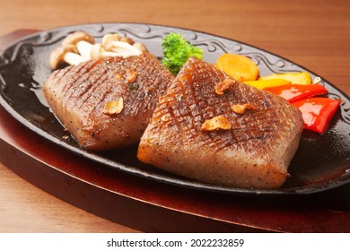 Steak Konjac On An Iron Plate