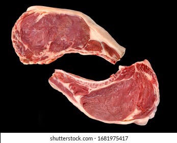 Steak Meat Black Isolated Back Ground