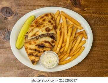 Steak Panini With French Fries