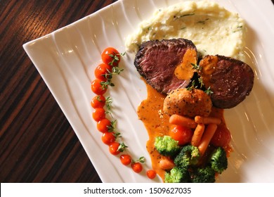 Steak Polenta Madbi Mandi Arabic Food Stock Photo Edit Now