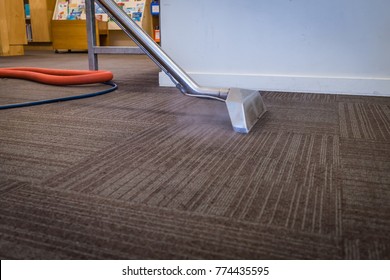 Steam Carpet Cleaning At A School - Professional Hot Water Carpet Cleaning