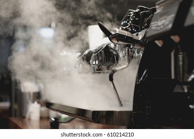 Steam From Coffee Machine