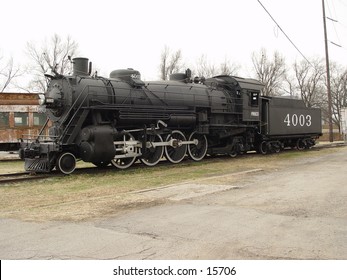 Steam engine on display in Ft. Smith, Arkansas