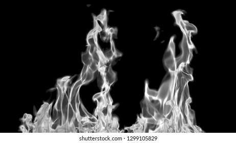 Steam floating up rise from the ground, smoke food. Isolated on black background. - Shutterstock ID 1299105829