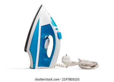 Steam iron isolated on a white background