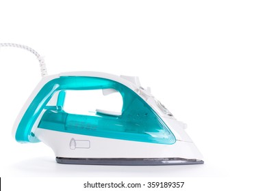 Steam Iron Isolated On White Background