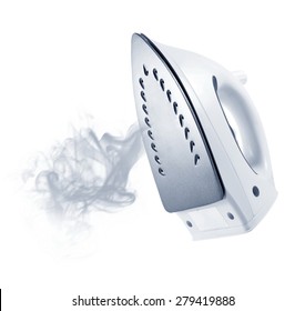 Steam Iron On The White