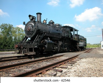 A Steam Locomotive At Lahaska, PA On The New Hope And Ivyland Railroad.