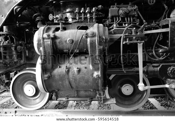 Steam Locomotive Piston Assembly Valve Feed Stock Photo 595614518 ...