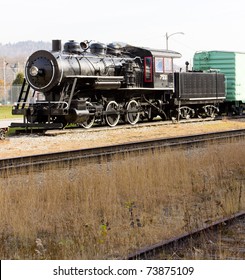 steam locomotive in Railroad Museum, Gorham, New Hampshire, USA