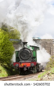 Steam Locomotive, Strathspey Railway, Highlands, Scotland