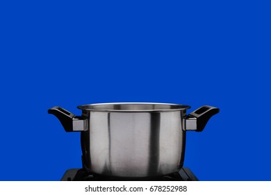 Steam Over Cooking Pot ,blue Screen