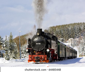 steam train, Oberwiesenthal - Cranzhal (Fichtelbergbahn), Germany - Powered by Shutterstock