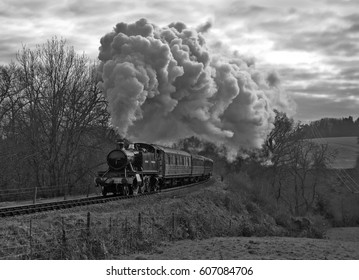 Steam Train, Severn Valley Railway, England, UK