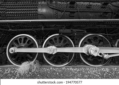 steam train with tumbleweed