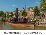 The steam tug boat in the harbor of Dordrecht, the Netherlands