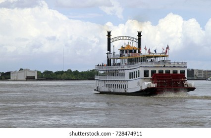 Steamboat On Mississippi River