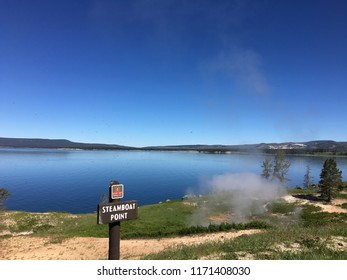 Steamboat Point In Yellowstone National Park