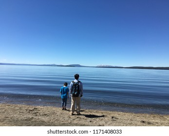 Steamboat Point In Yellowstone National Park