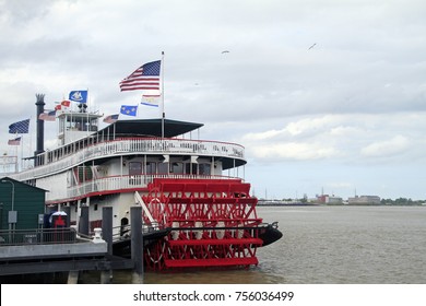 Steamboat In The Port Of New Orleans, Louisiana, USA