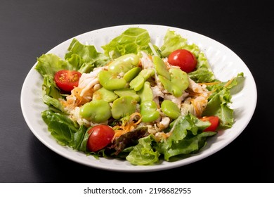 Steamed Chicken And Broad Bean Salad