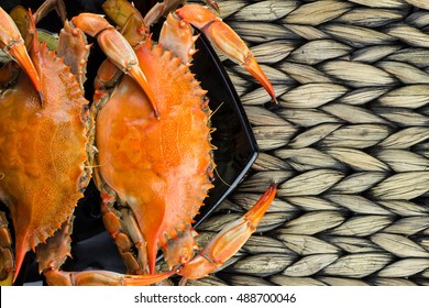 Steamed Crabs With Spices. Maryland Blue Crabs.