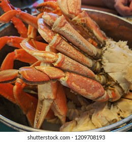 Steamed Dungeness Crab Legs