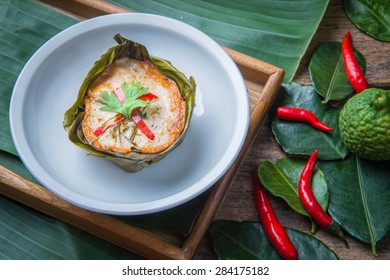 Steamed Fish With Curry Paste Thai Food