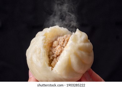 Steamed Pork Bun From The Stove Was Hot.